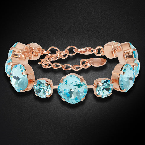 Apyrankė "Apakintas Spindesys (Aqua Bohemica)" su Preciosa™ kristalais